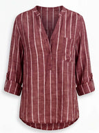 Women’s Striped Summer Blouse – Lightweight & Effortless Style