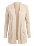 Women’s Modal Open-Front Cardigan – Soft V-Neck & Lightweight