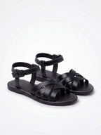 Women’s Flat Sandals-Strappy Caged