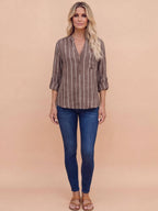 Women’s Striped Summer Blouse – Lightweight & Effortless Style