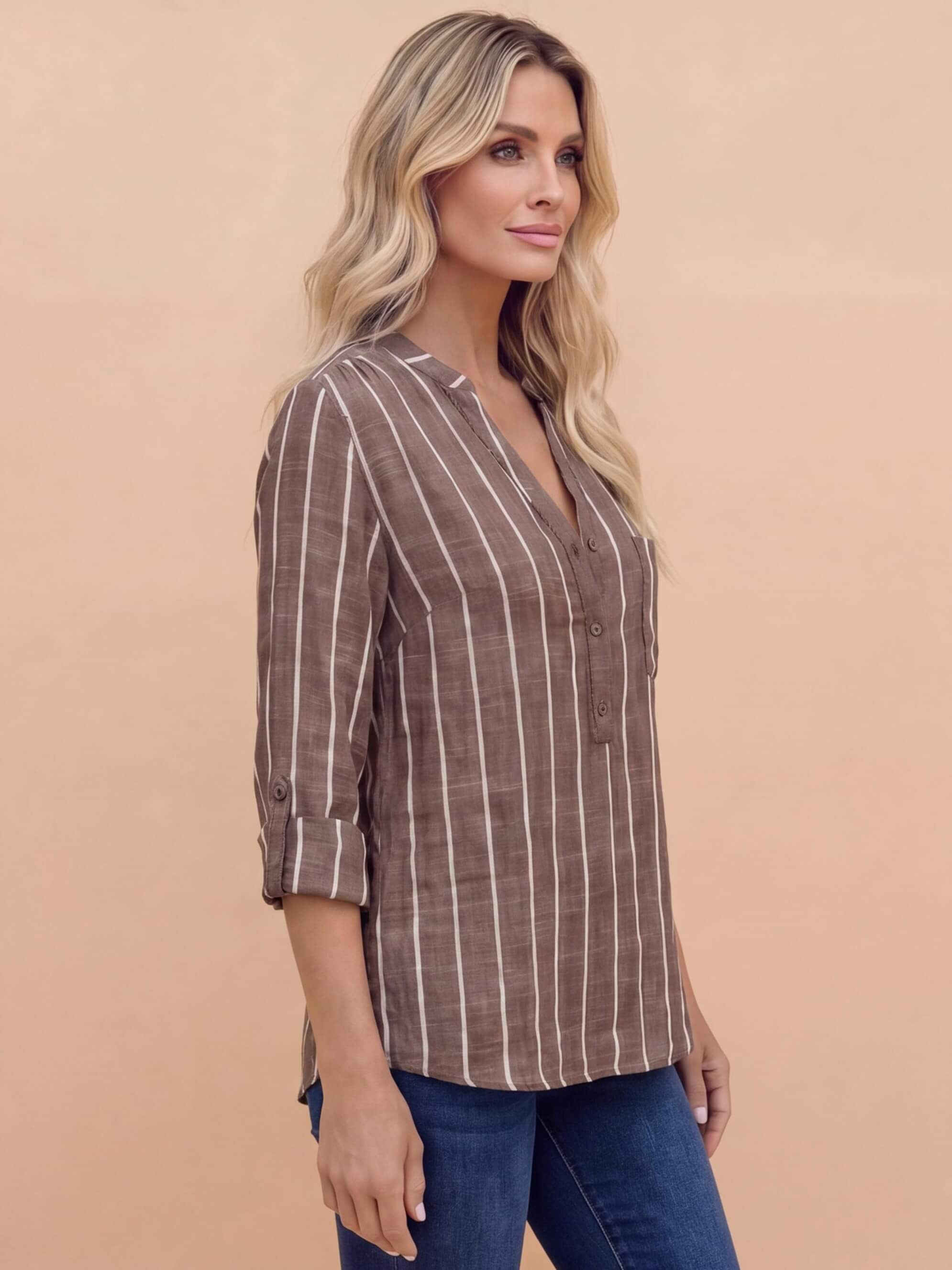 Women’s Striped Summer Blouse – Lightweight & Effortless Style