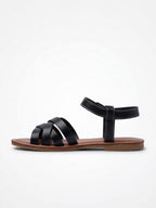 Women’s Flat Sandals-Strappy Caged